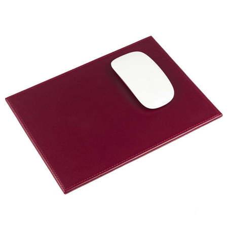 DACASSO Burgundy Bonded Rectangular Leather Mouse Pad AG-5214